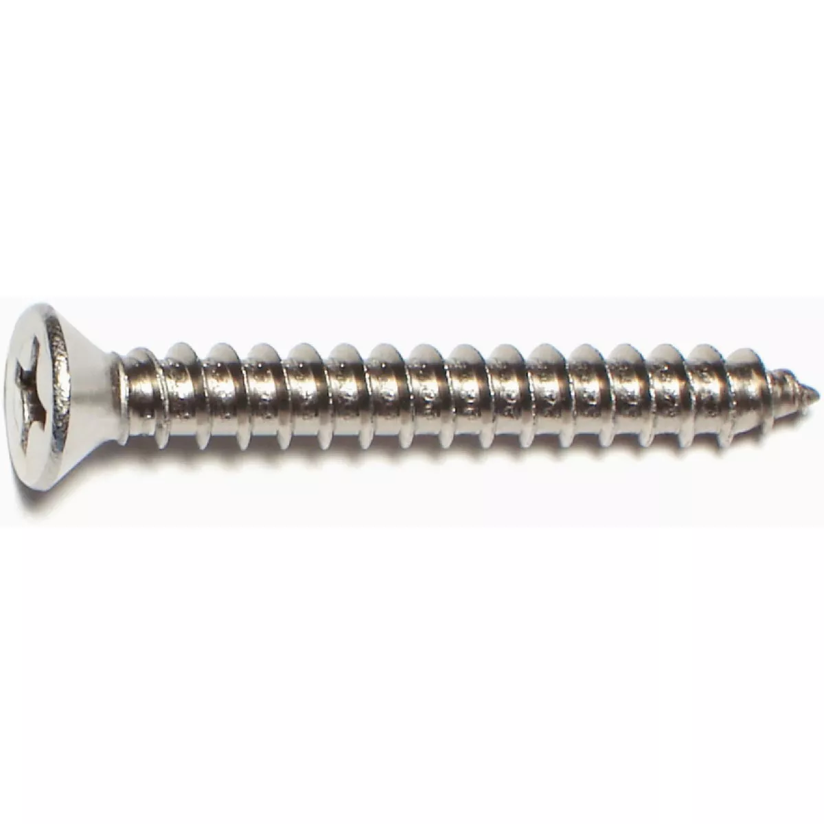 Midwest Fastener #14 x 2 In. 18-8 Stainless Steel Phillips Flat Head Sheet Metal Screws