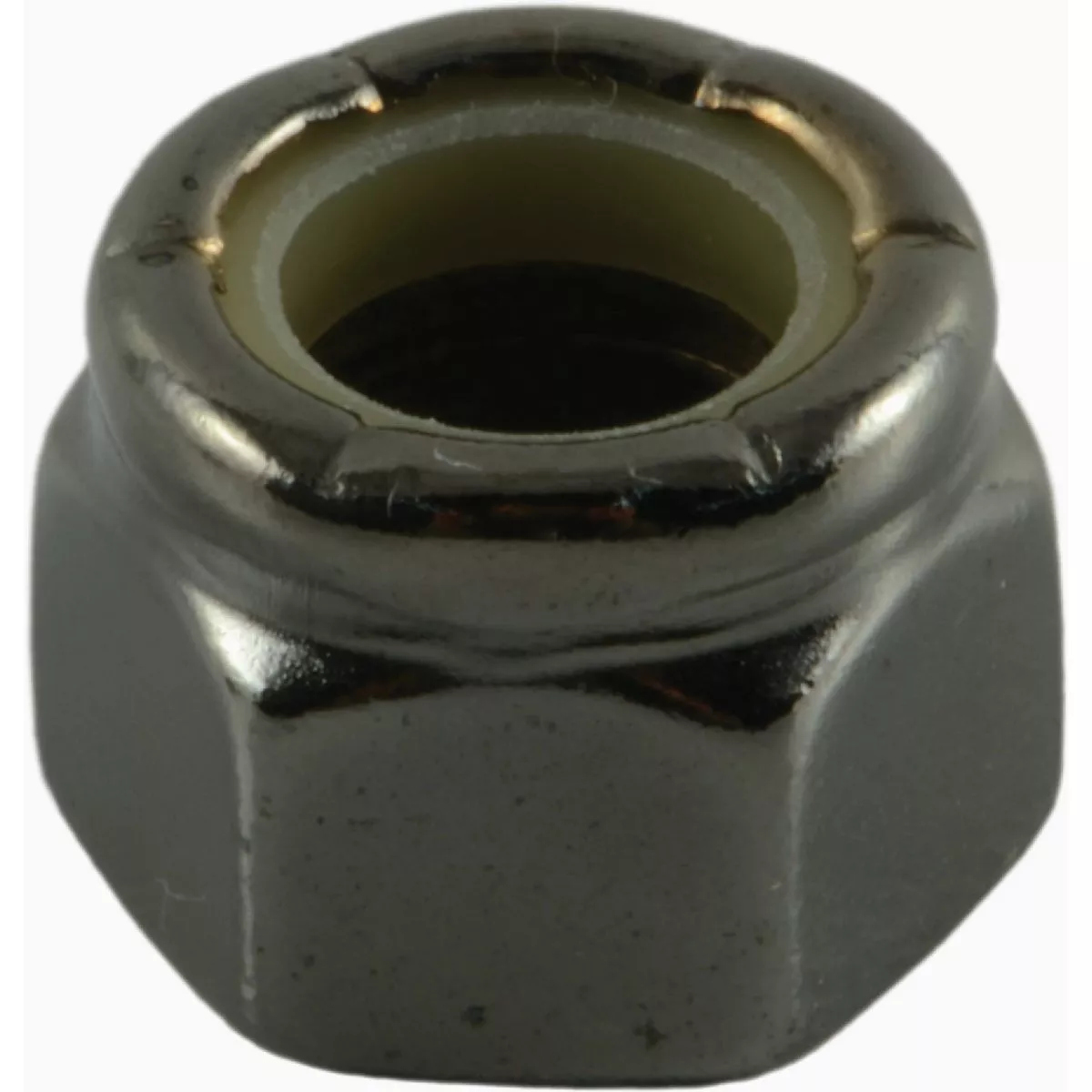 Midwest Fastener 3/8 In.-16 Black Chrome Plated Steel Coarse Thread Nylon Insert Lock Nuts (5 Ct.)