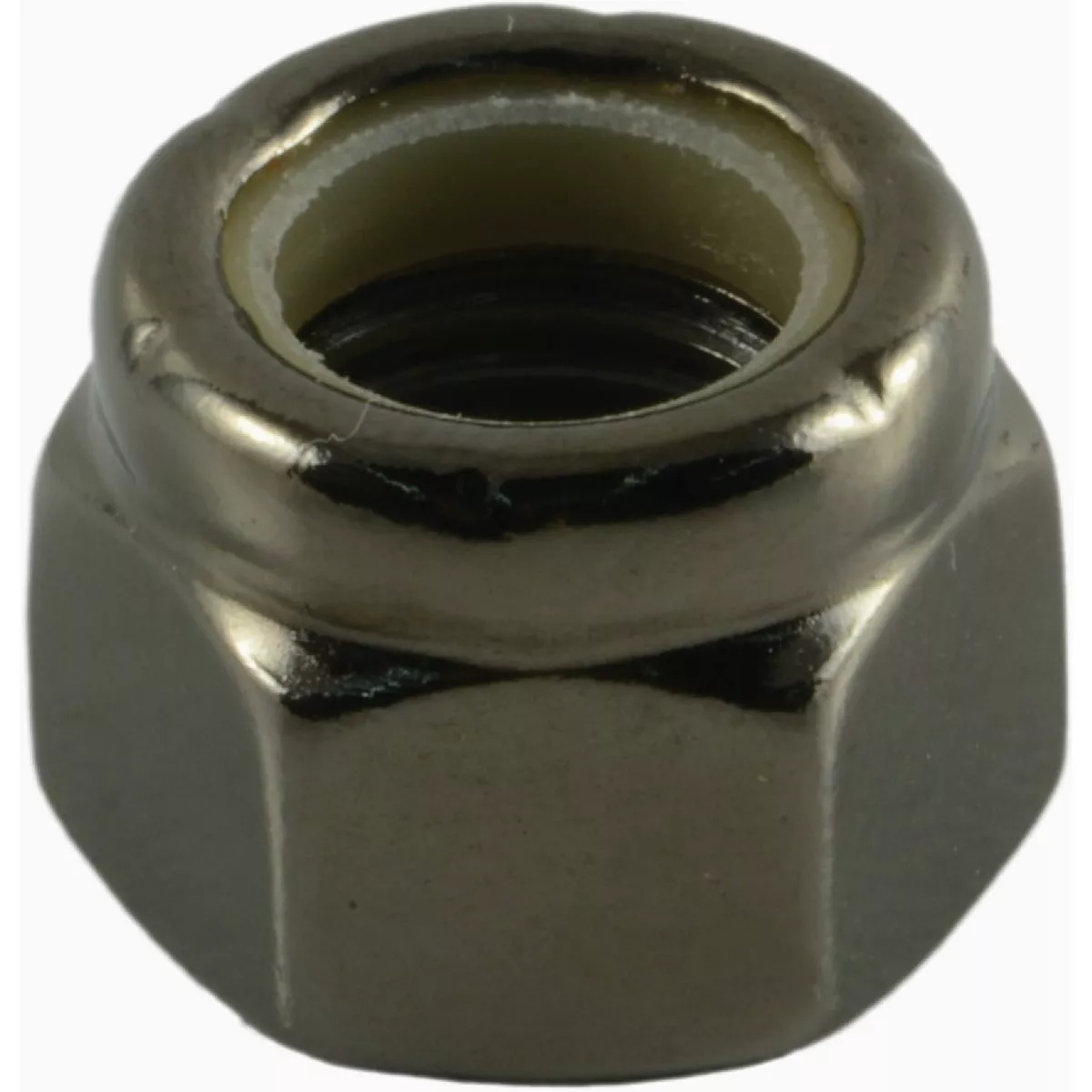 Midwest Fastener 3/8 In.-24 Black Chrome Plated Steel Fine Thread Nylon Insert Lock Nuts (5 Ct.)-