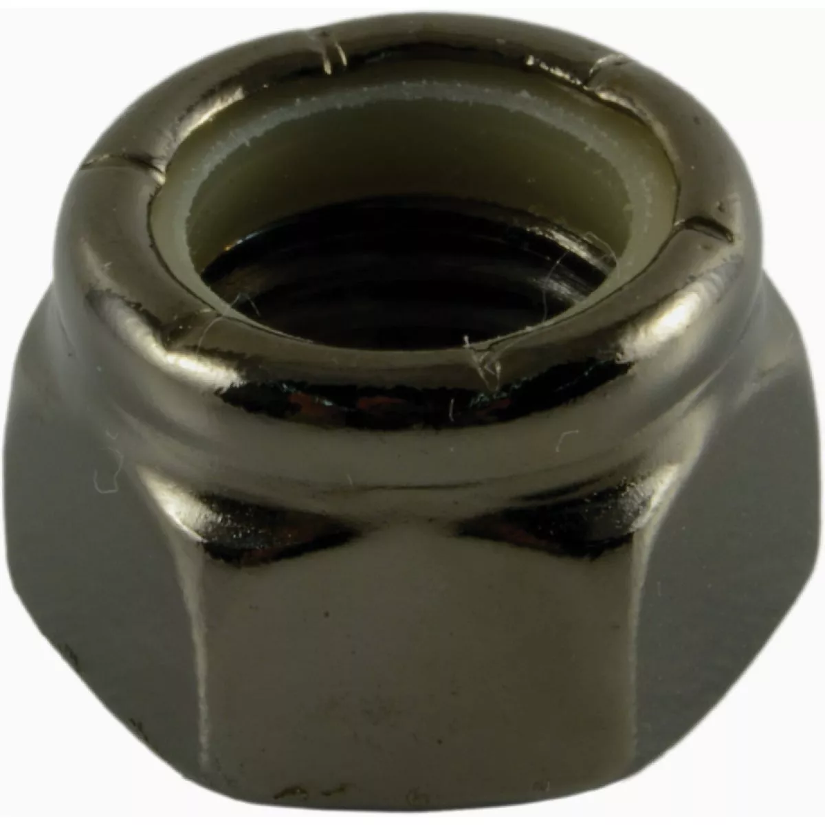 Midwest Fastener 7/16 In.-20 Black Chrome Plated Steel Fine Thread Nylon Insert Lock Nuts (4 Ct.)