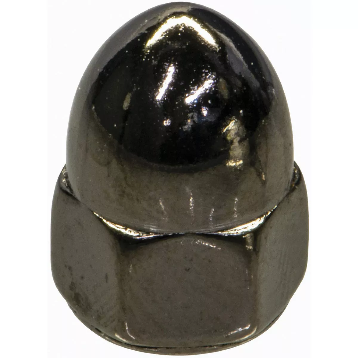 Midwest Fastener #10-24 Black Chrome Plated Steel Coarse Thread Acorn Cap Nuts