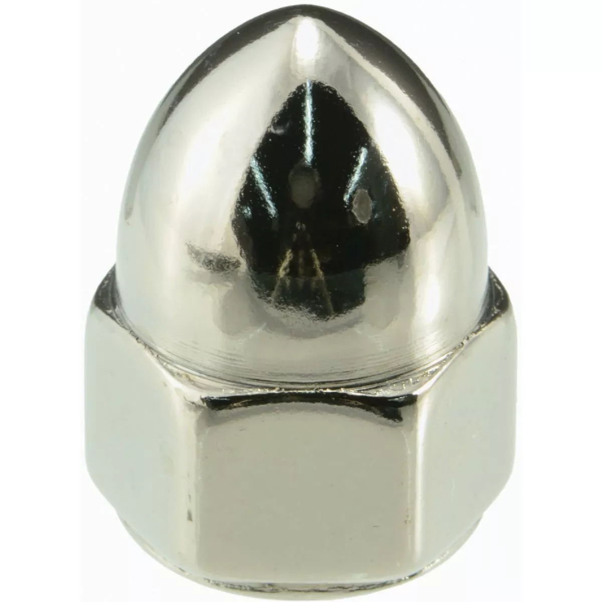 Midwest Fastener 3/8 In.-24 Black Chrome Plated Steel Fine Thread Acorn Cap Nuts (5 Ct.)