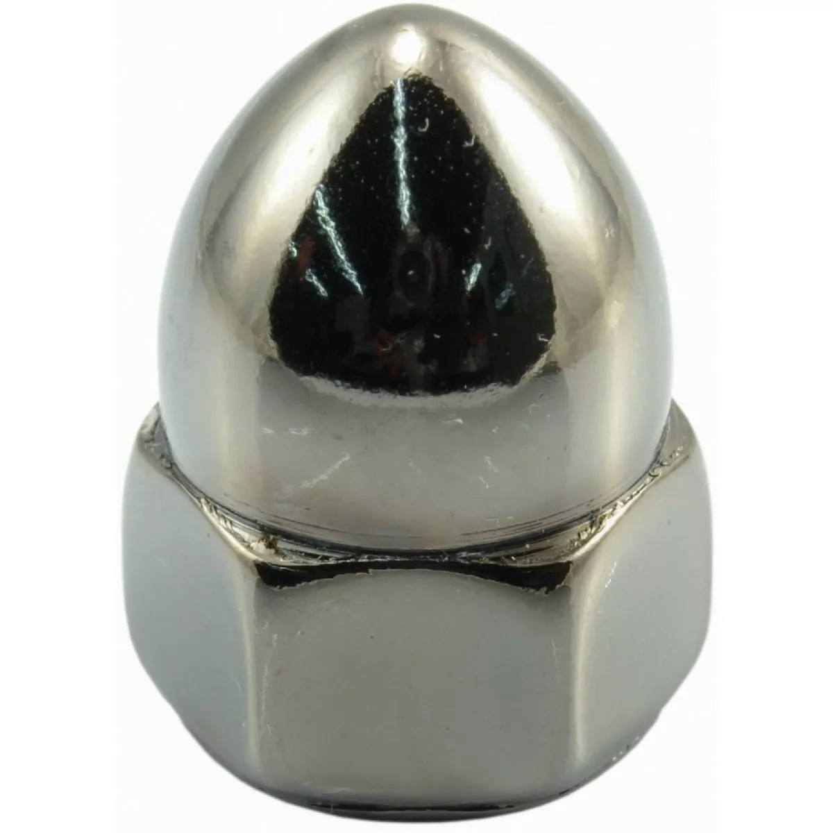 Midwest Fastener 7/16 In.-20 Black Chrome Plated Steel Fine Thread Acorn Cap Nuts