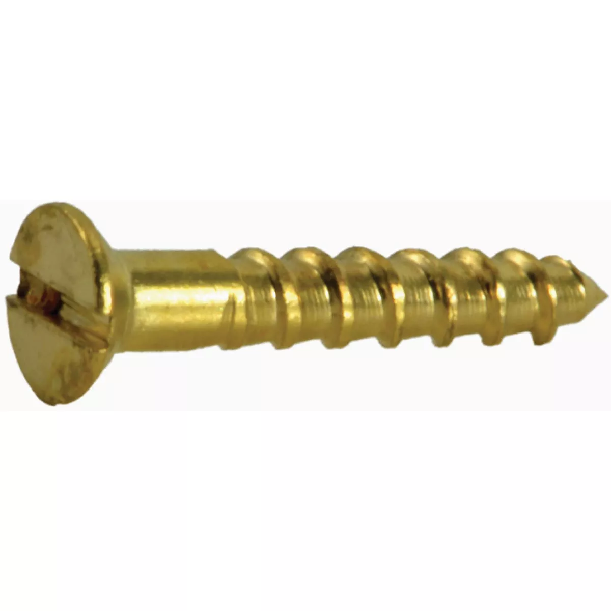 Midwest Fastener #0 x 3/8 In. Brass Slotted Flat Head Wood Screws (40 Ct.)