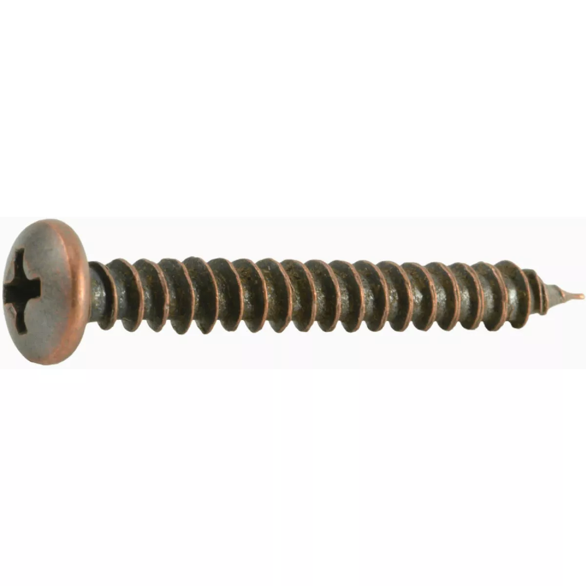 Midwest Fastener #8 x 1-1/4 In. Venetian Bronze Plated Steel Phillips Pan Head Sheet Metal Screws (30 Ct.) - photo 2