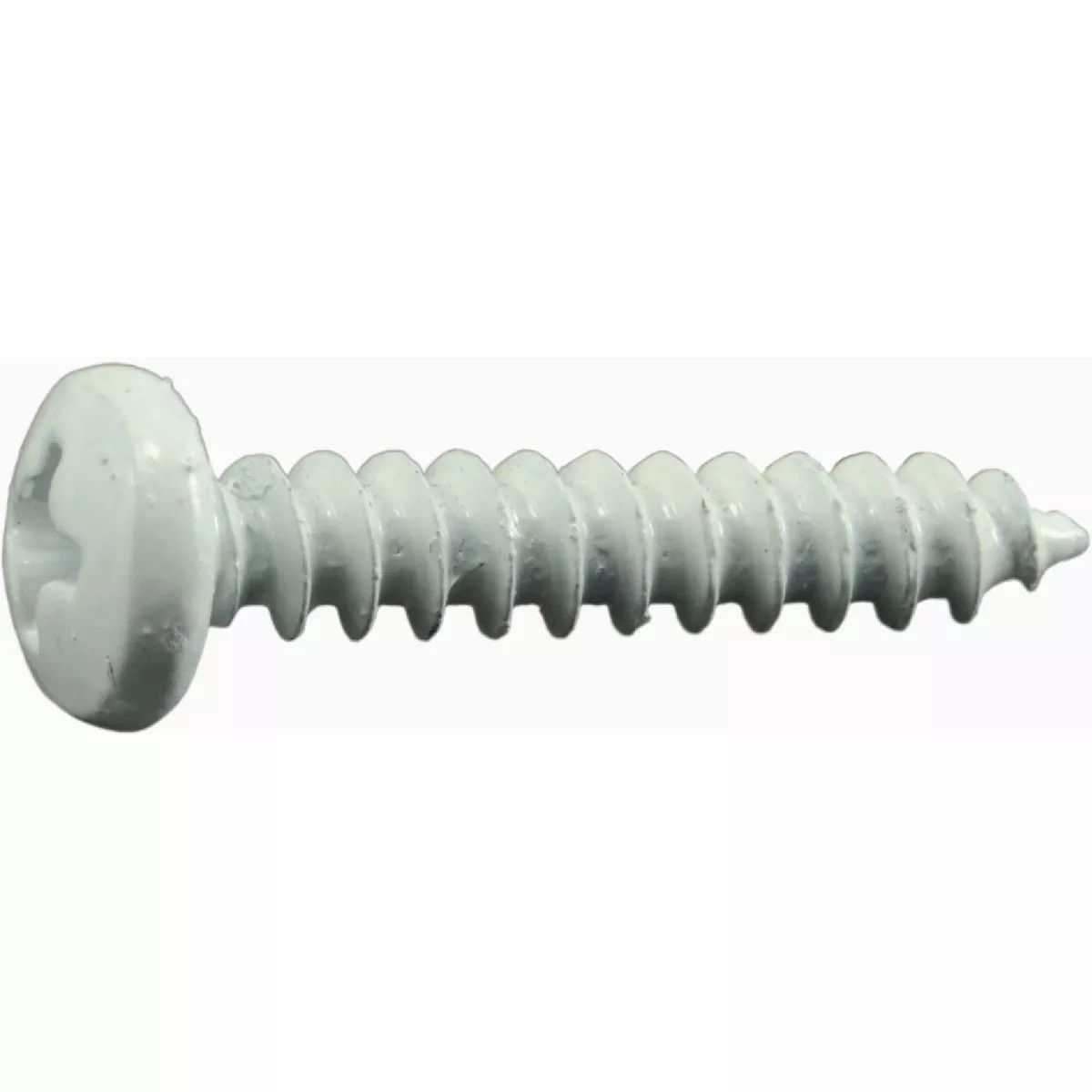 Midwest Fastener #10 x 1 In. White Steel Phillips Pan Head Sheet Metal Screws (30 Ct.)