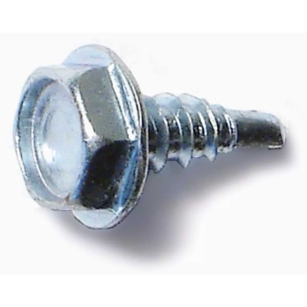Midwest Fastener #6-20 x 3/8 In. Zinc Plated Steel Hex Washer Head Self-Drilling Screws (60 Ct.)-