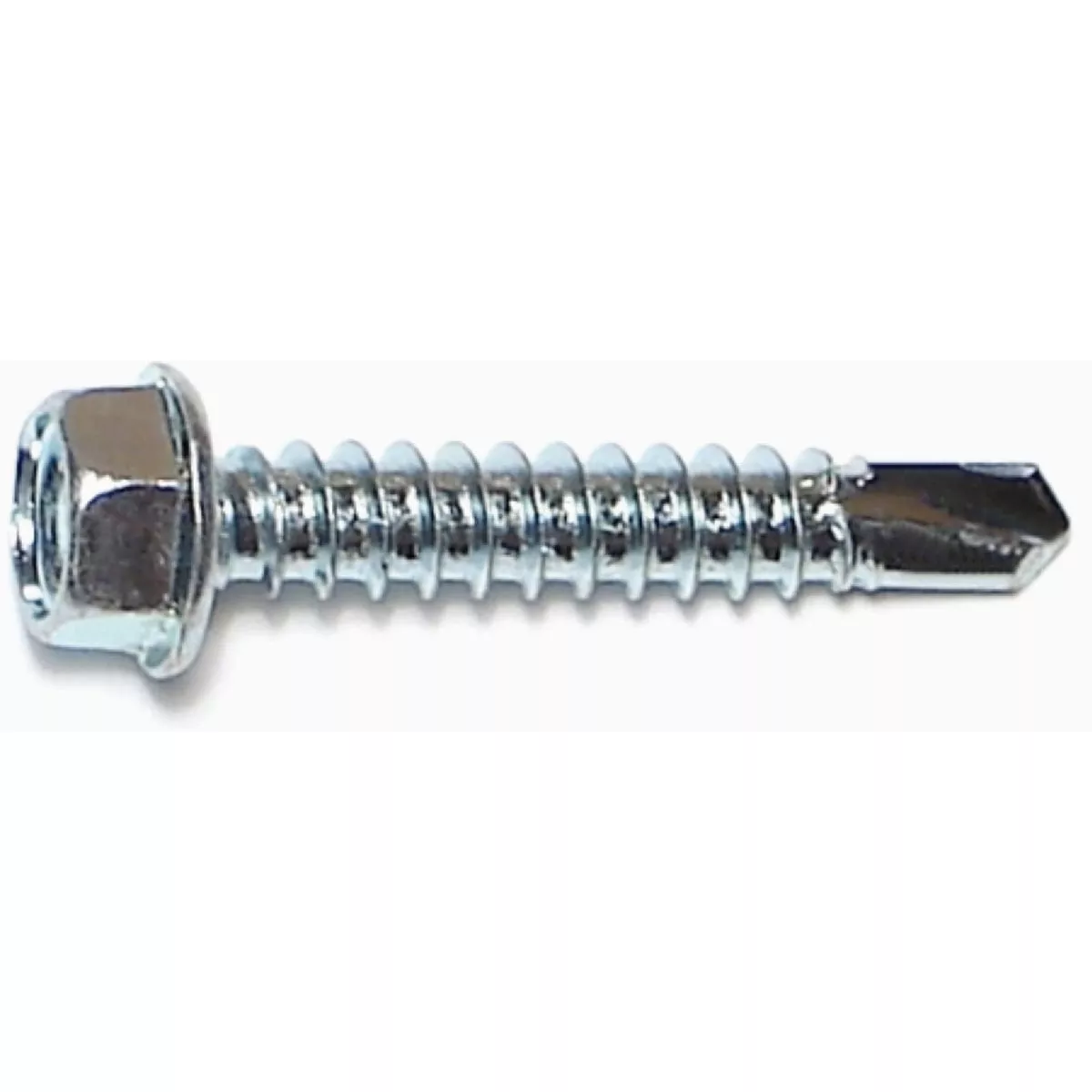 Midwest Fastener #12-14 x 1-1/4 In. Zinc Plated Steel Hex Washer Head Self-Drilling Screws (25 Ct.)-