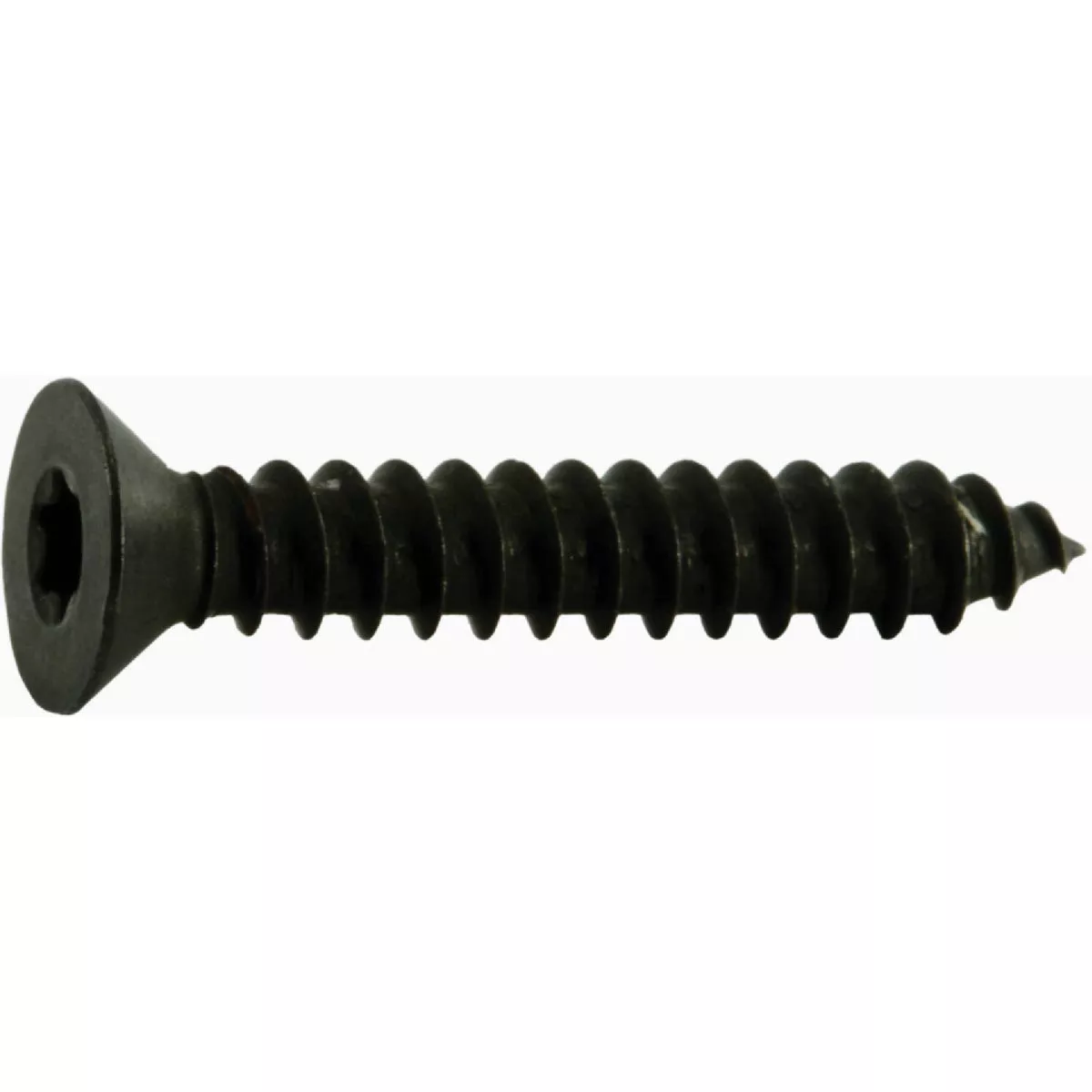 Midwest Fastener #8 x 1 In. Black Steel Star Drive Flat Head Sheet Metal Screws (25 Ct.)-