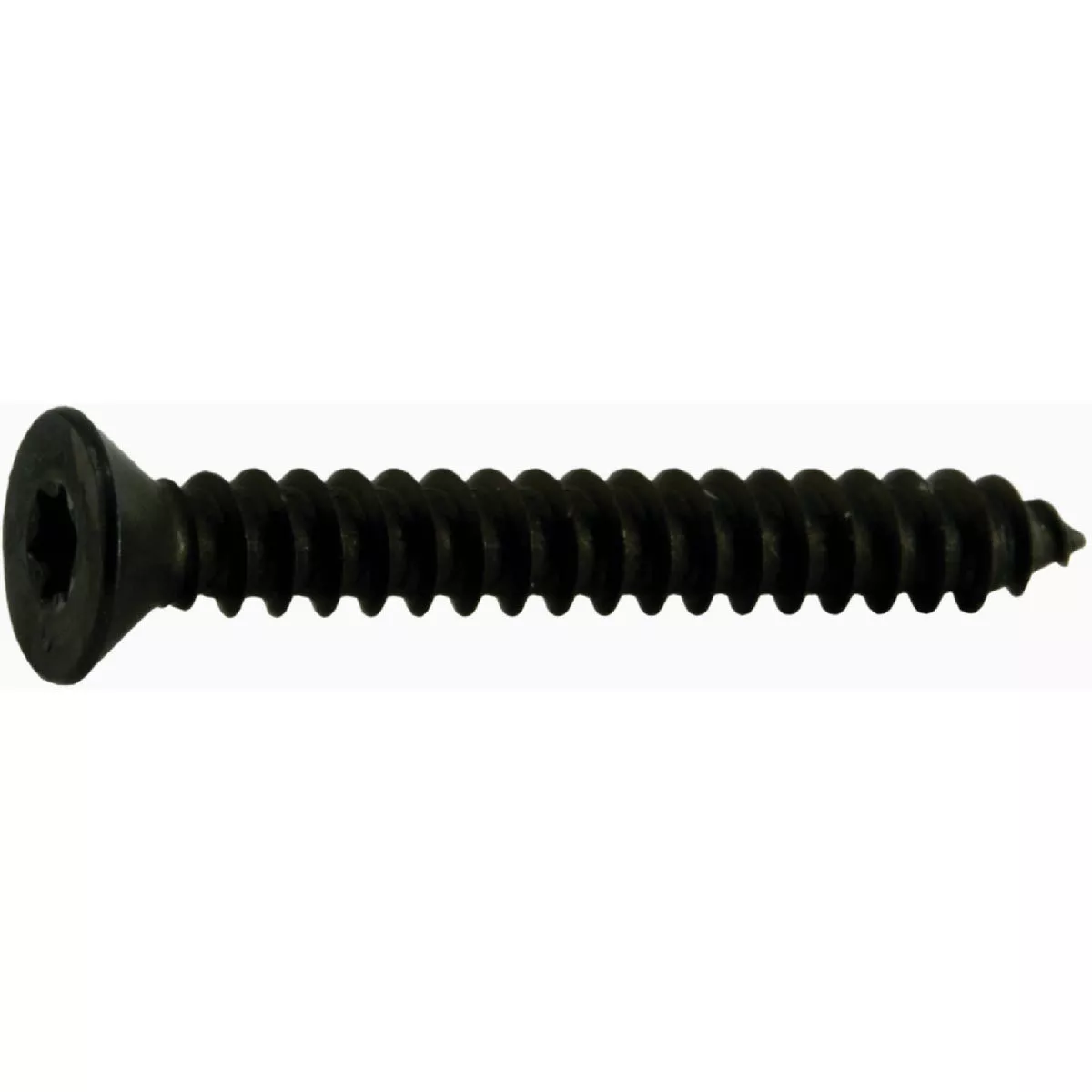 Midwest Fastener #8 x 1-1/4 In. Black Steel Star Drive Flat Head Sheet Metal Screws