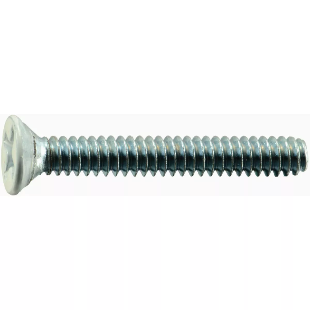 Midwest Fastener #6-32 x 1 In. White Painted Head Zinc Plated Steel Coarse Thread Phillips Flat Head Machine Screws
