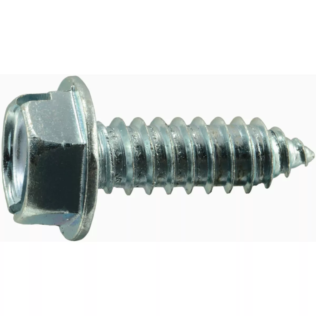 Midwest Fastener 5/16 In. x 1 In. Zinc Plated Steel Slotted Hex Washer Head Sheet Metal Screws - photo 2