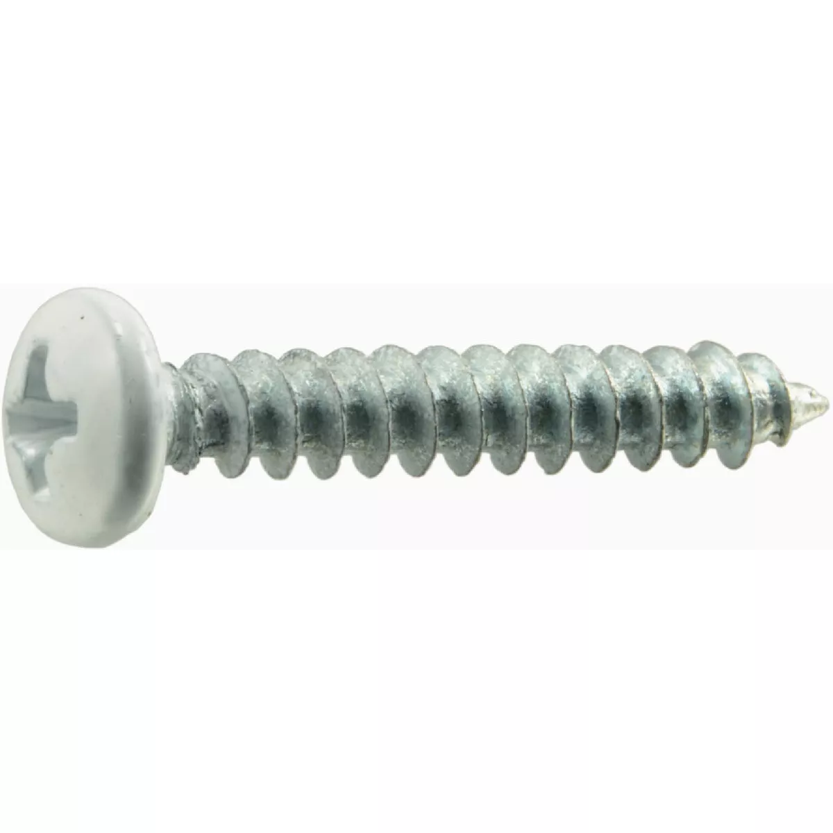 Midwest Fastener #8 x 1 In. White Painted Steel Phillips Pan Head Sheet Metal Screws (30 Ct.)