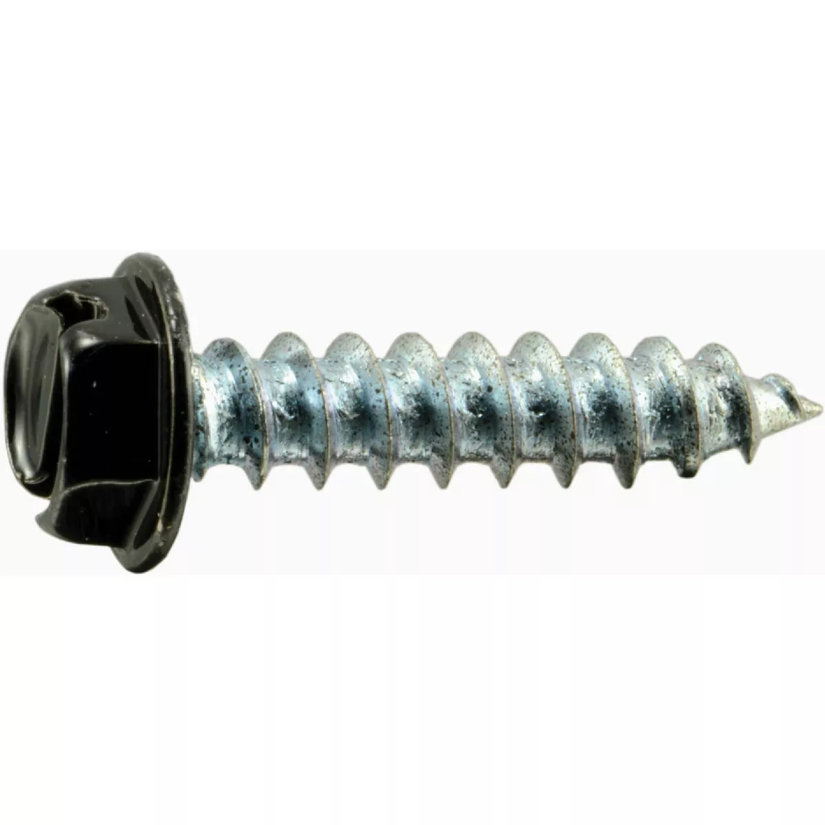 Midwest Fastener #8 x 3/4 In. Black Painted Steel Slotted Hex Washer Head Sheet Metal Screws (35 Ct.)
