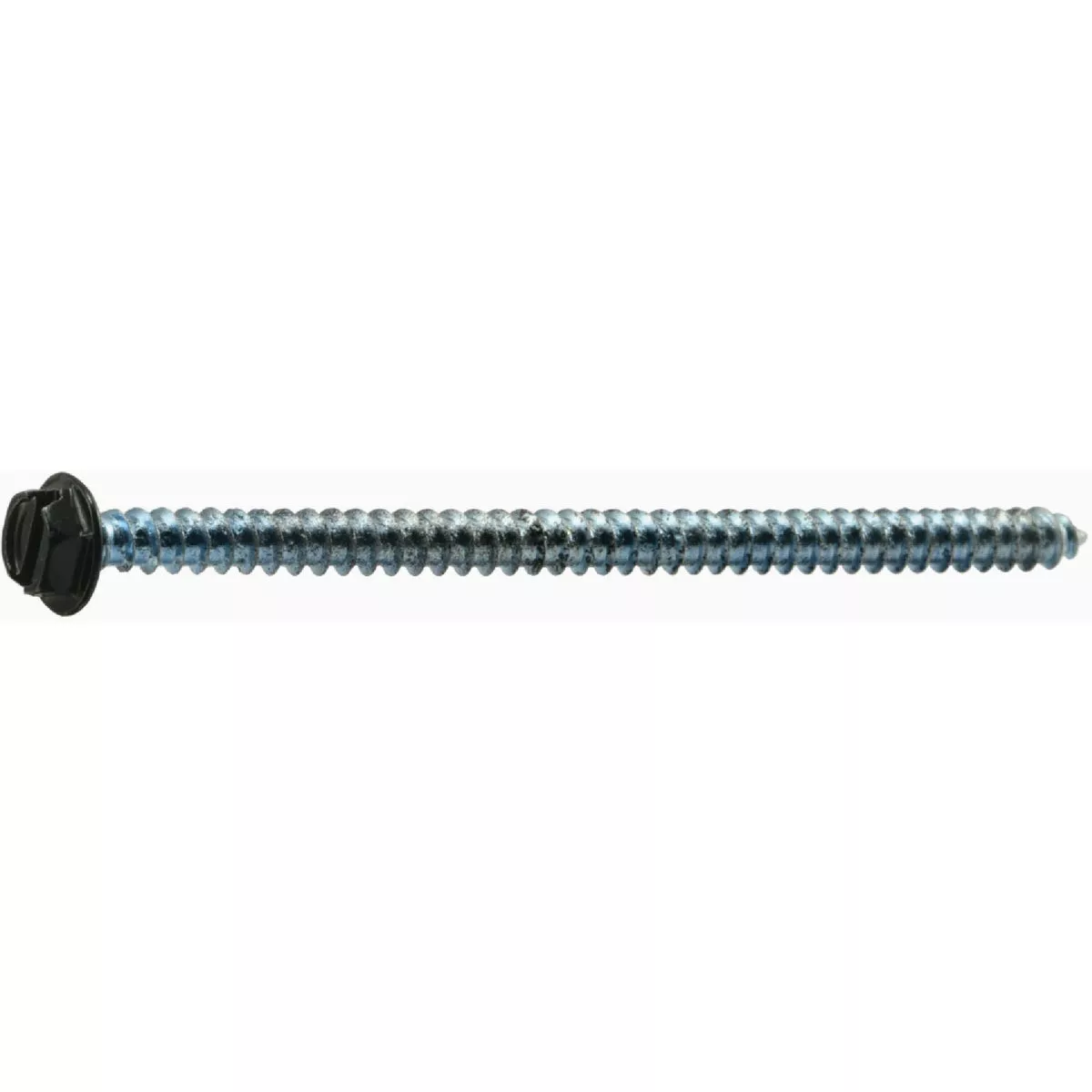 Midwest Fastener #8 x 3 In. Black Painted Steel Slotted Hex Washer Head Sheet Metal Screws (12 Ct.)