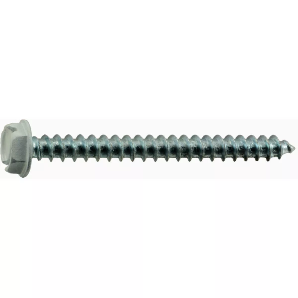 Midwest Fastener #10 x 2 In. White Painted Steel Slotted Hex Washer Head Sheet Metal Screws (15 Ct.)