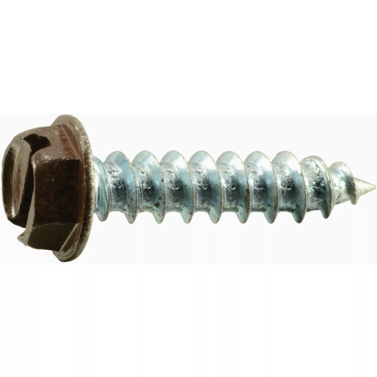 Midwest Fastener #8 x 3/4 In. Brown Painted Steel Slotted Hex Washer Head Sheet Metal Screws (35 Ct.)