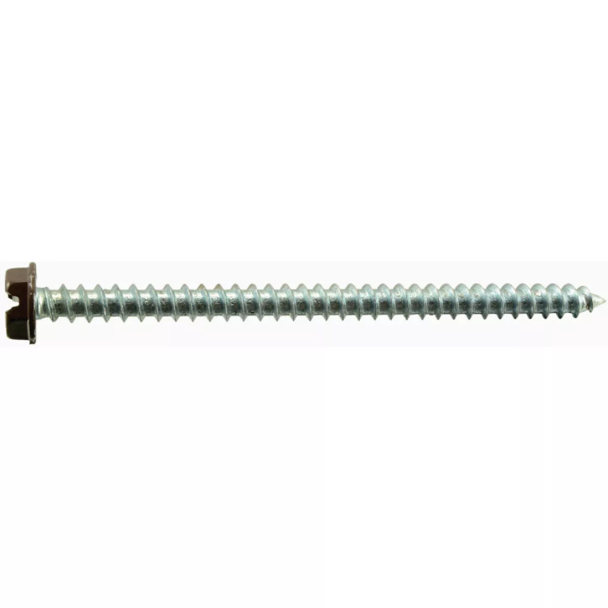 Midwest Fastener #10 x 3 In. Brown Painted Steel Slotted Hex Washer Head Sheet Metal Screws (10 Ct.) - photo 2