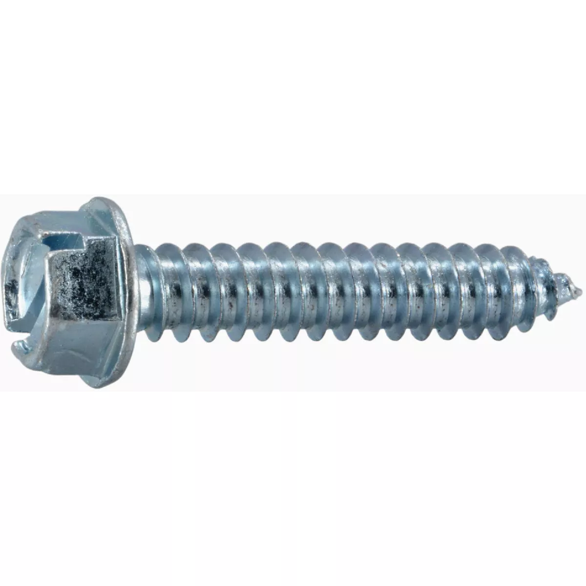 Midwest Fastener 3/8 In. x 2 In. Zinc Plated Steel Slotted Hex Washer Head Sheet Metal Screws