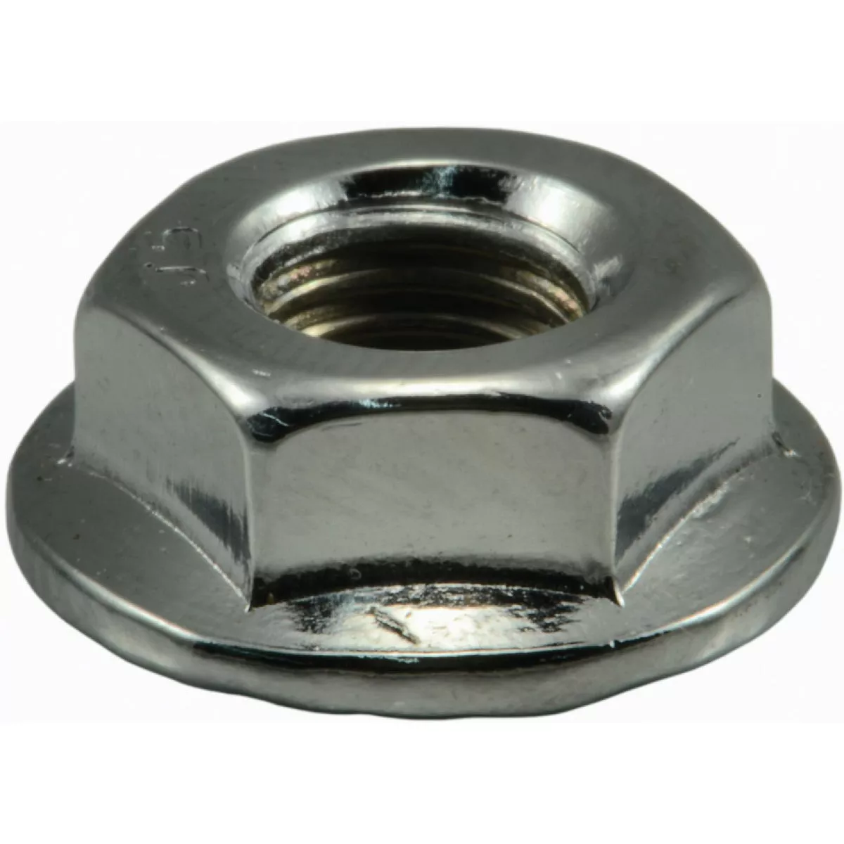 Midwest Fastener 1/4 In.-28 Chrome Plated Steel Fine Thread Flange Nuts (8 Ct.)-