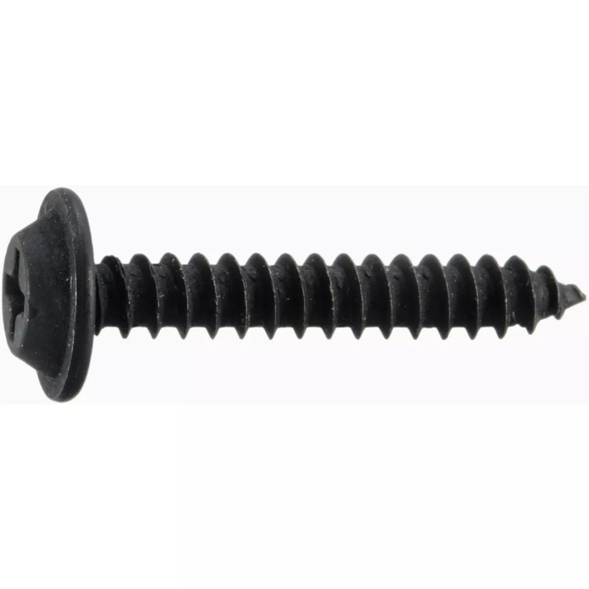 Midwest Fastener #8 x 1 In. Black Steel Phillips Flat Washer Head Sheet Metal Screws (15 Ct.)- - photo 2