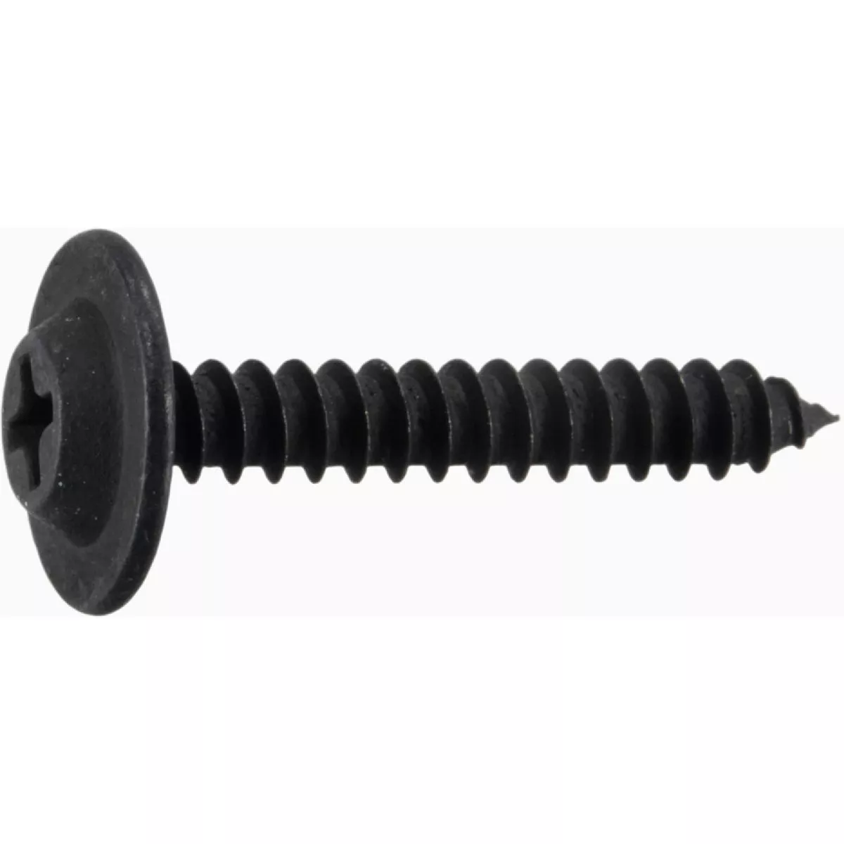 Midwest Fastener #8 x 1 In. Black Steel Phillips Flat Washer Head Sheet Metal Screws (15 Ct.)