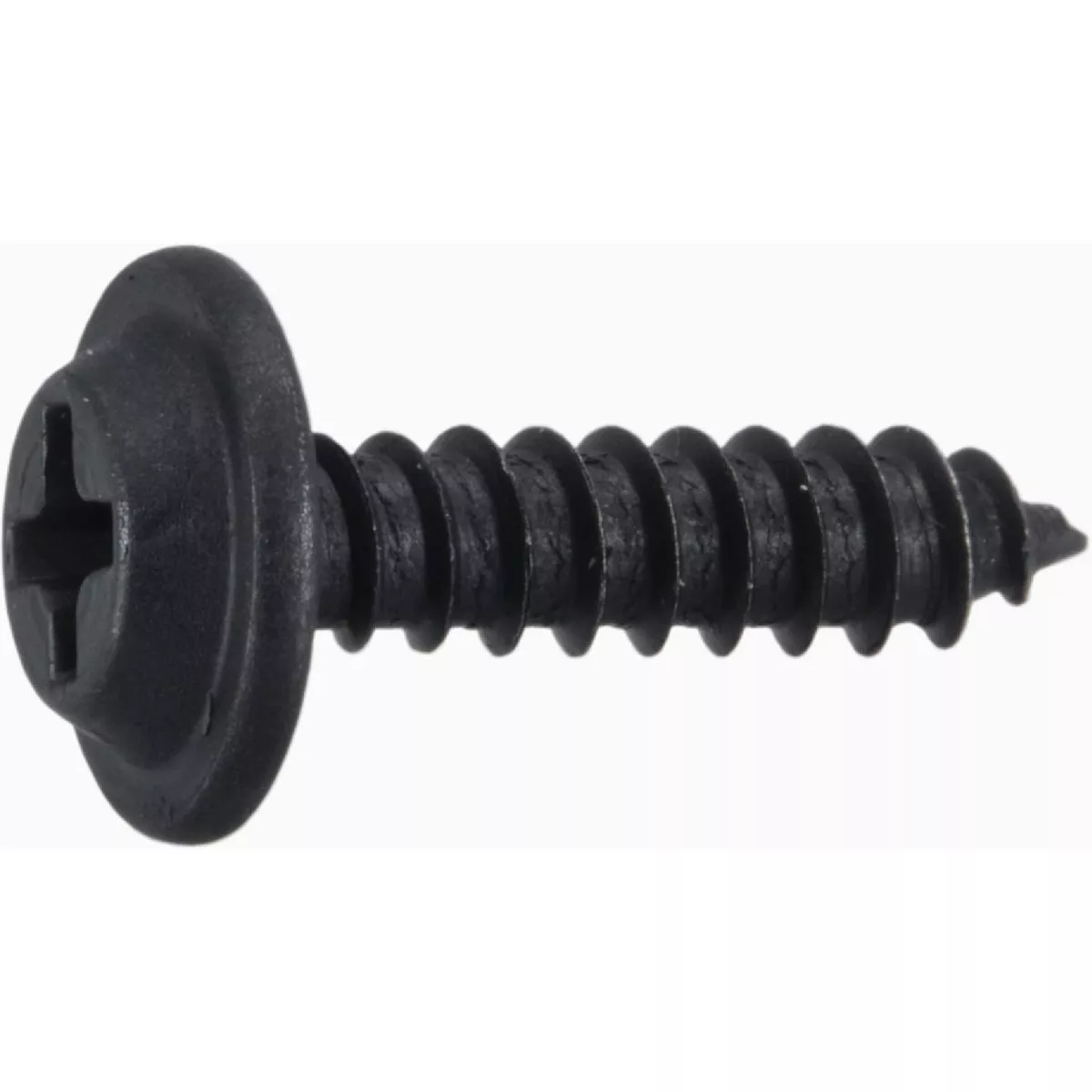 Midwest Fastener #10 x 3/4 In. Black Steel Phillips Flat Washer Head Sheet Metal Screws - photo 2