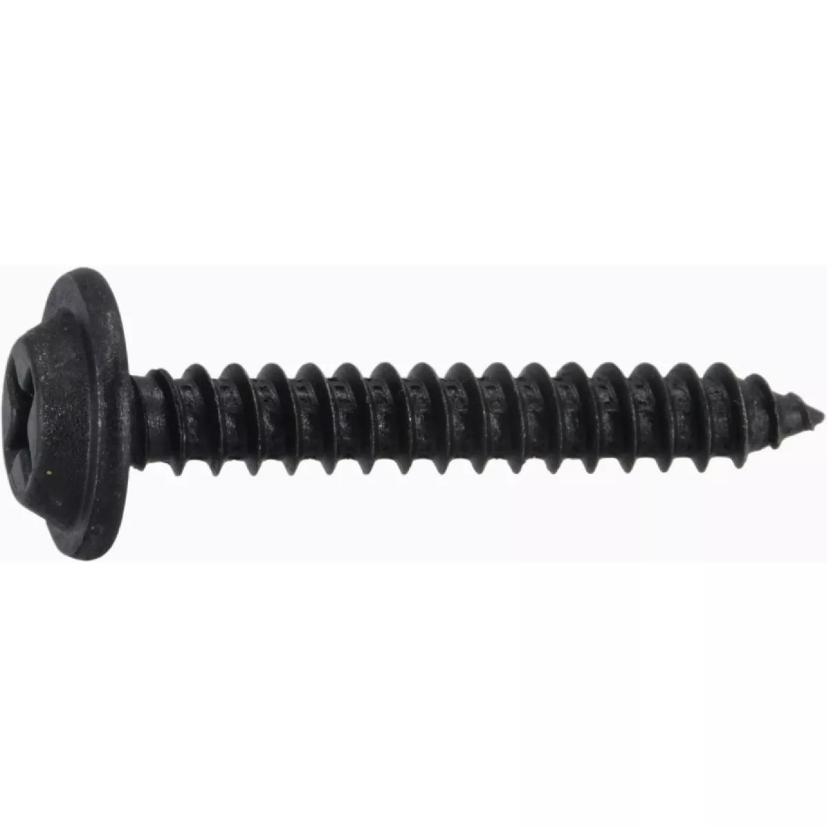 Midwest Fastener #10 x 1-1/4 In. Black Steel Phillips Flat Washer Head Sheet Metal Screws (10 Ct.)-