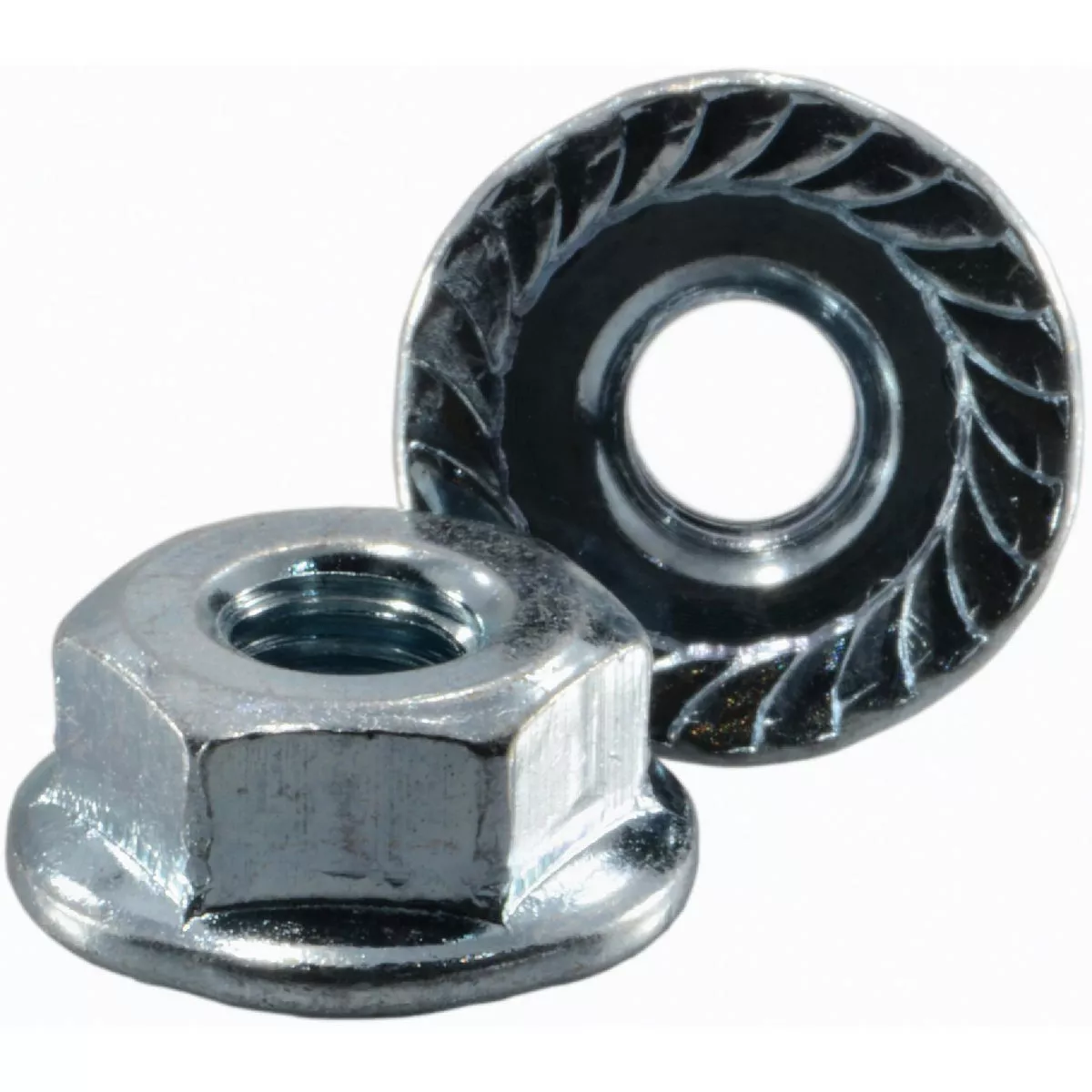 Midwest Fastener #10-32 Zinc Plated Steel Fine Thread Serrated Lock Nuts (20 Ct.)