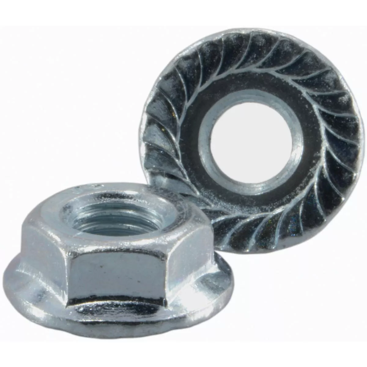 Midwest Fastener 1/4 In.-28 Zinc Plated Steel Fine Thread Serrated Lock Nuts (15 Ct.)