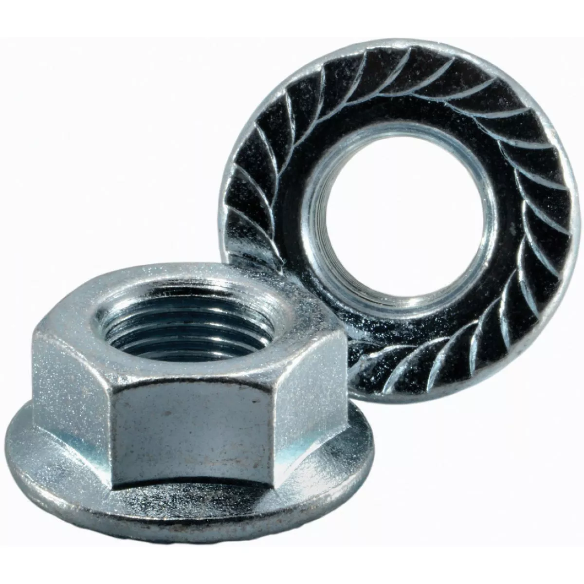 Midwest Fastener 5/8 In.-18 Zinc Plated Steel Fine Thread Serrated Lock Nuts (5 Ct.)