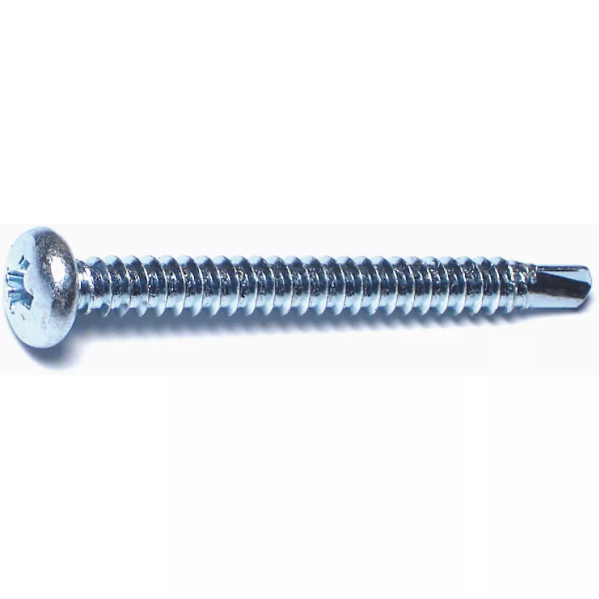 Midwest Fastener #10-16 x 2 In. Zinc Plated Steel Phillips Pan Head Self-Drilling Screws