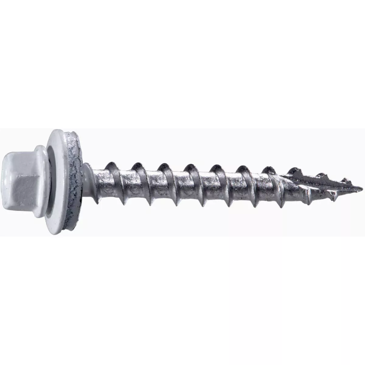 Midwest Fastener #10 x 1-1/2 In. White Painted Steel Hex Washer Head Pole Barn Self-Drilling Screws (86 Ct.)- - photo 2