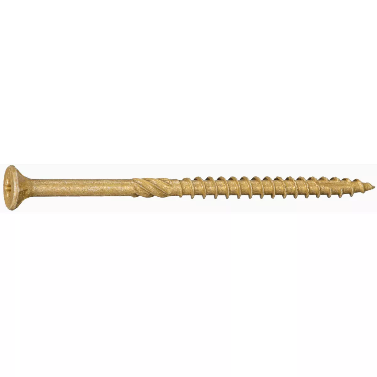 Midwest Fastener #10 x 3-1/2 In. Tan XL1500 Coated Steel Star Drive Bugle Head Deck Screws