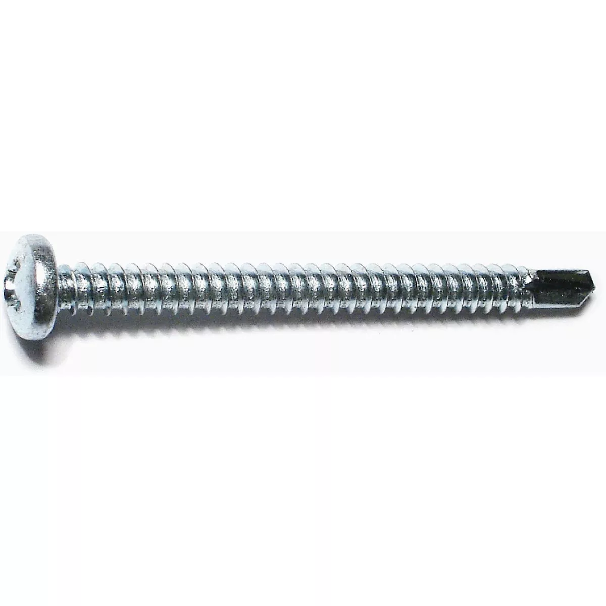 Midwest Fastener #12-14 x 2-1/2 In. Zinc Plated Steel Phillips Pan Head Self-Drilling Screws (100 Ct.)