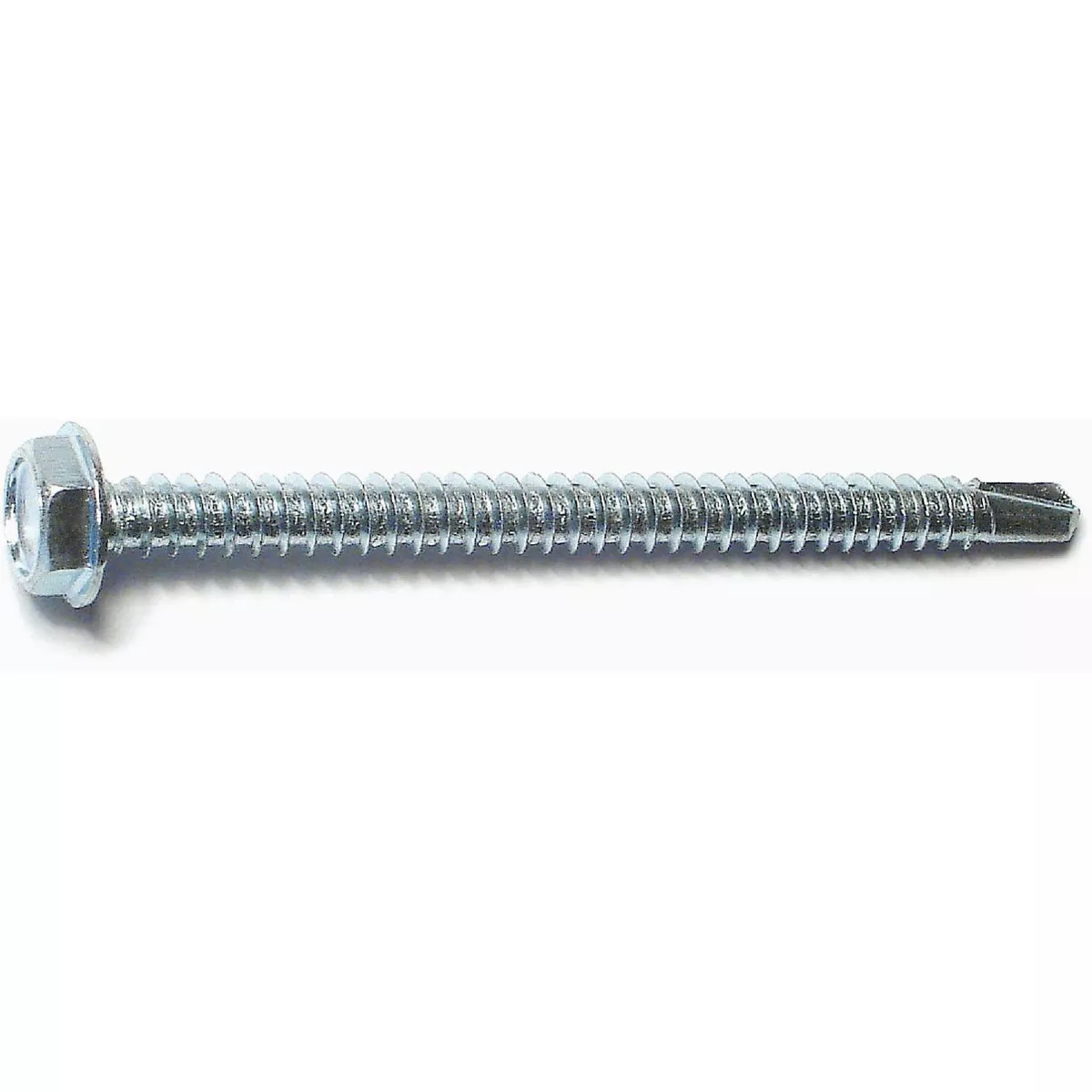 Midwest Fastener #10-16 x 2-1/2 In. Zinc Plated Steel Hex Washer Head Self-Drilling Screws