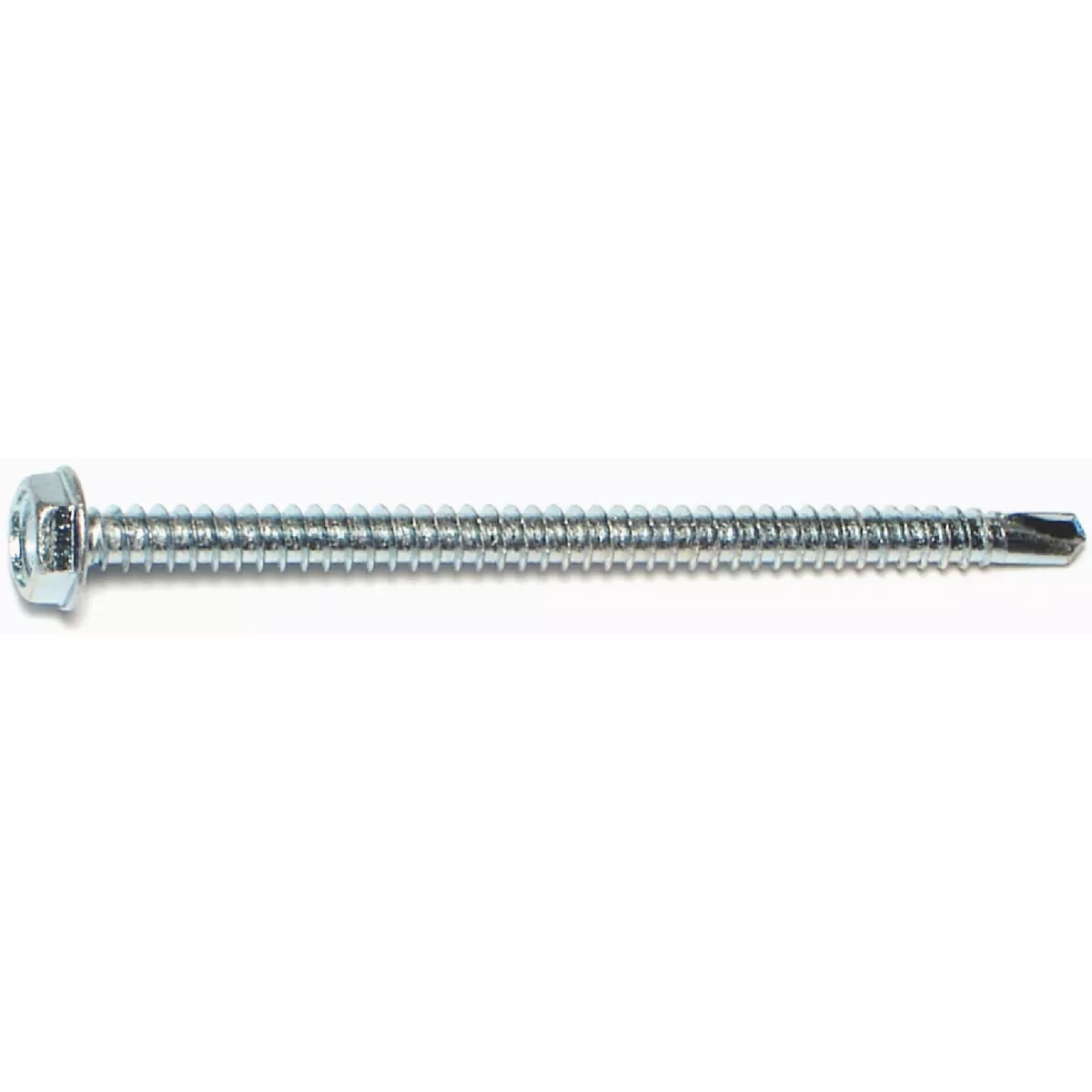 Midwest Fastener #10-16 x 3 In. Zinc Plated Steel Hex Washer Head Self-Drilling Screws (100 Ct.)