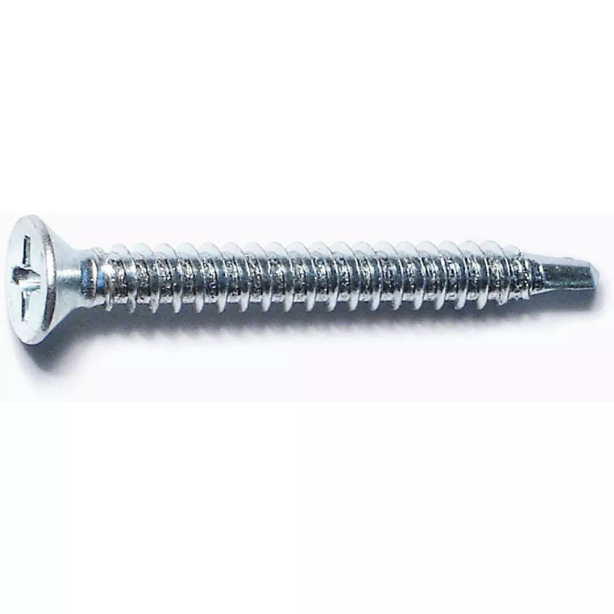 Midwest Fastener #8-18 x 1-1/2 In. Zinc Plated Steel Phillips Flat Head Self-Drilling Screws (100 Ct.)