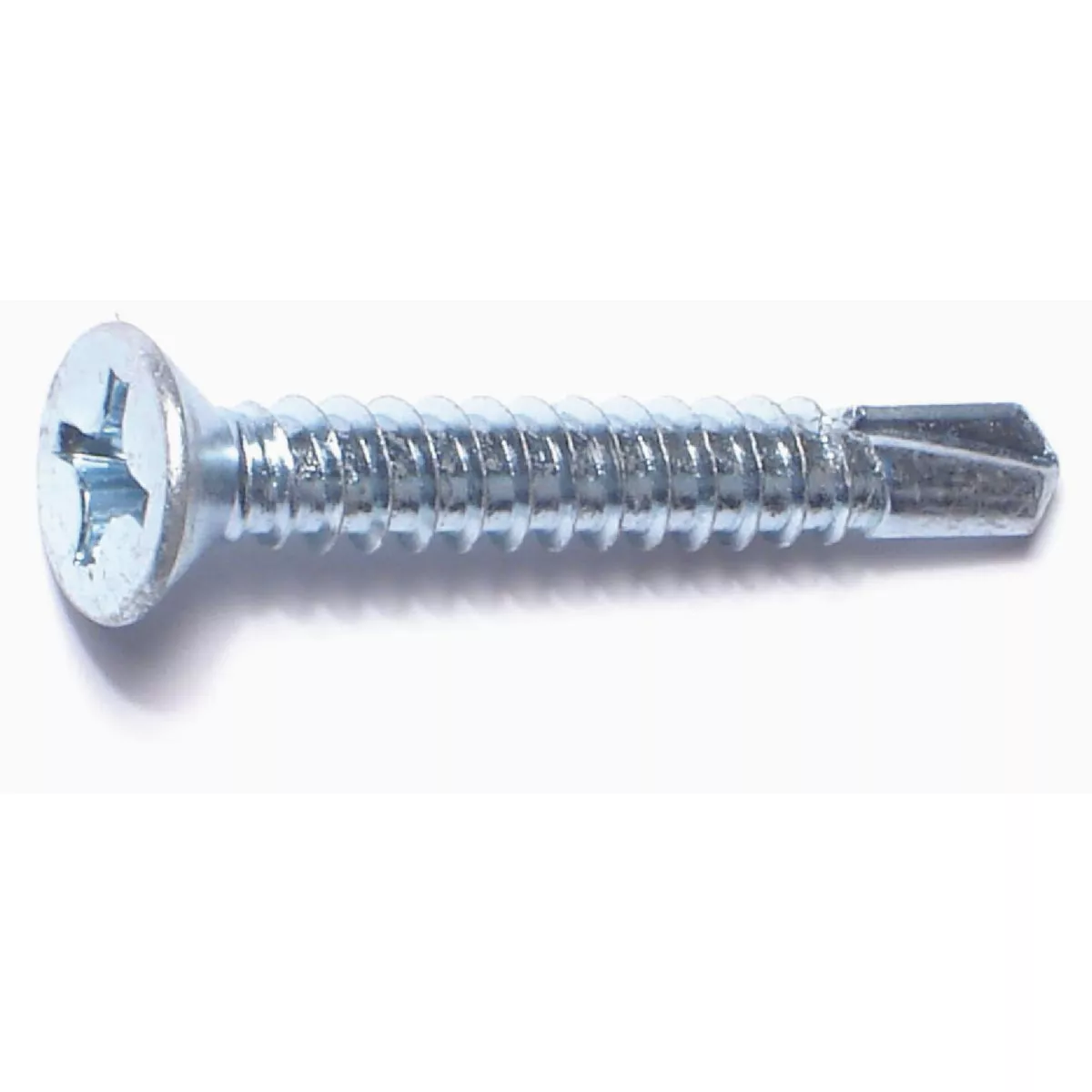 Midwest Fastener #12-14 x 1-1/2 In. Zinc Plated Steel Phillips Flat Head Self-Drilling Screws (100 Ct.)-