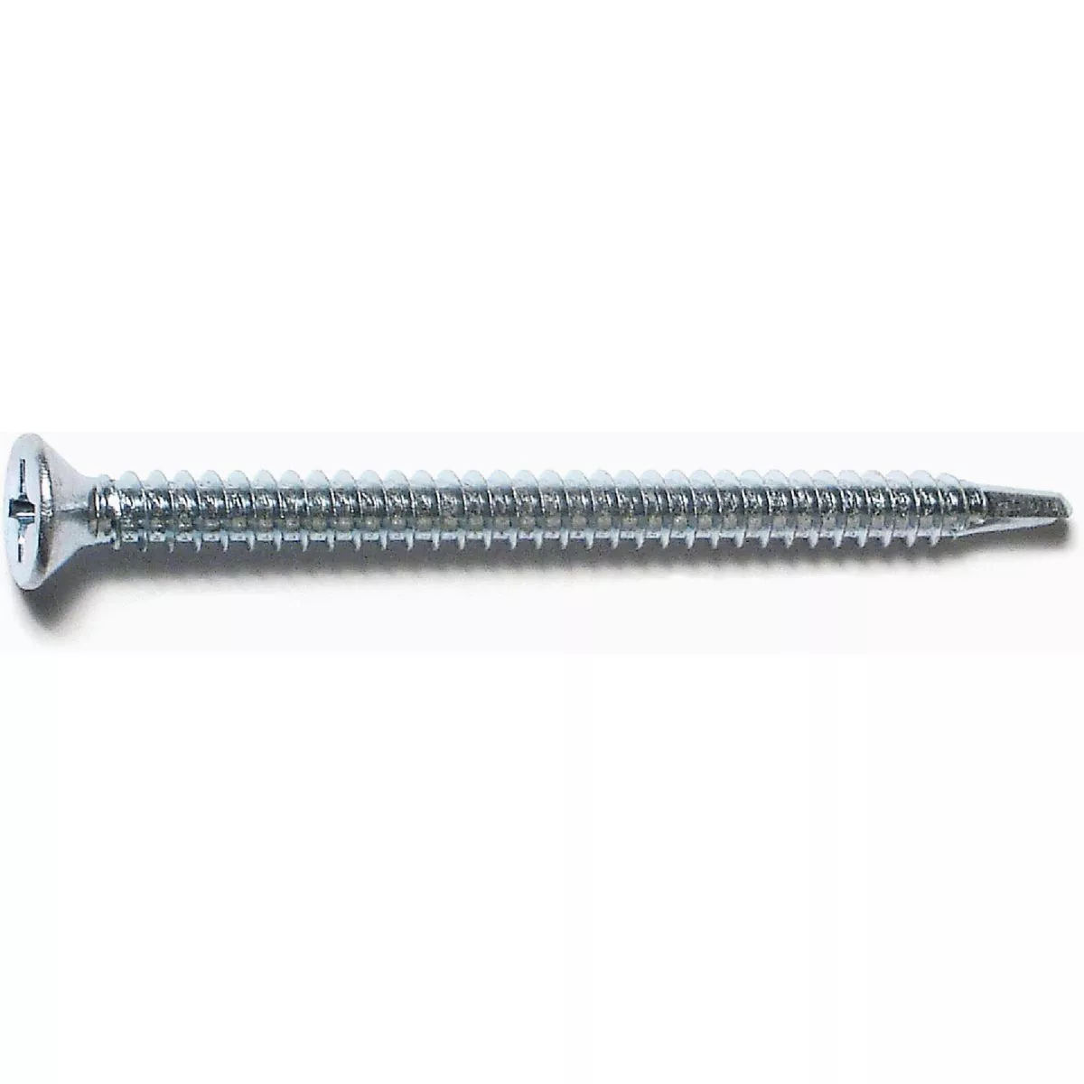 Midwest Fastener #12-14 x 3 In. Zinc Plated Steel Phillips Flat Head Self-Drilling Screws (100 Ct.)-