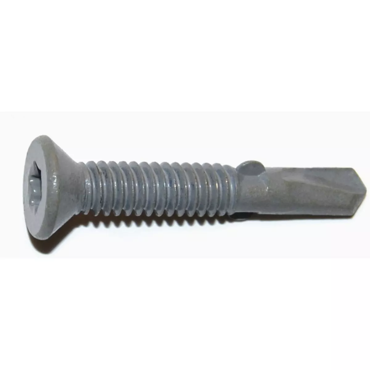 Midwest Fastener #14-14 x 1-5/8 In. Gray Ruspert Coated Steel Star Drive Flat Head Self-Drilling Screws with Wings (58 Ct.)-