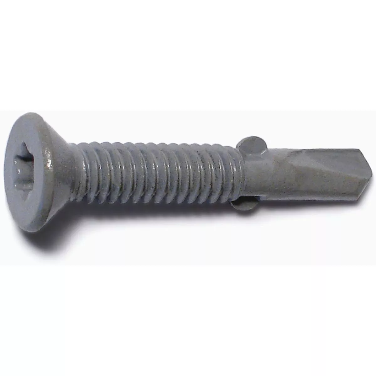 Midwest Fastener #14-14 x 1-5/8 In. Gray Ruspert Coated Steel Star Drive Flat Head Self-Drilling Screws with Wings