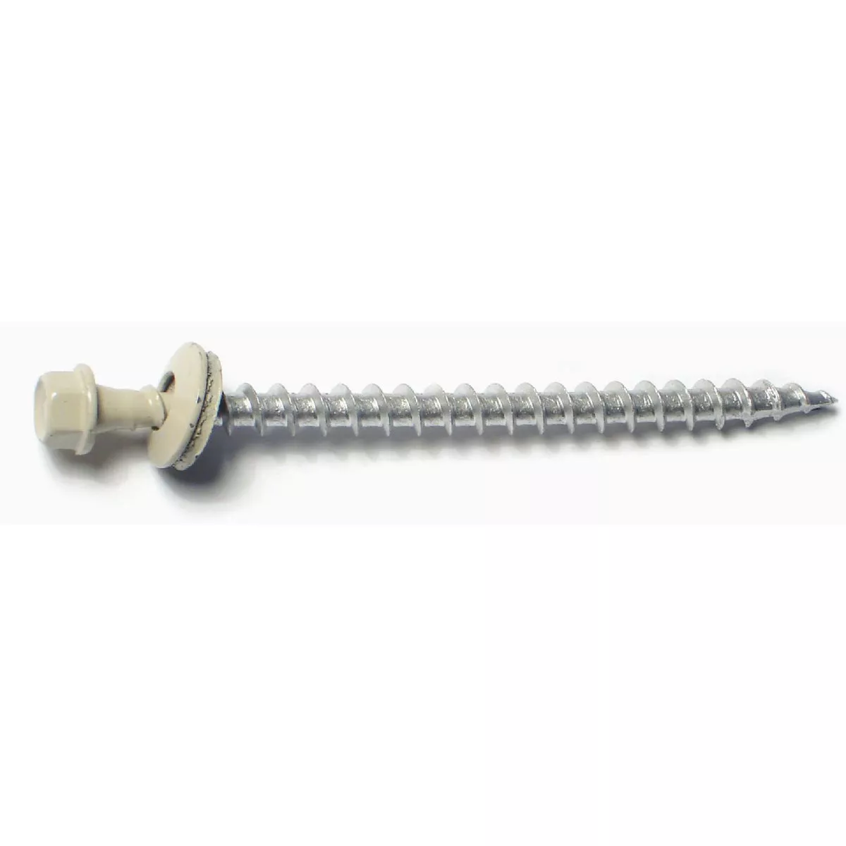 Midwest Fastener #10 x 3 In. Beige Painted Steel Hex Washer Head Pole Barn Self-Drilling Screws (260 Ct.)