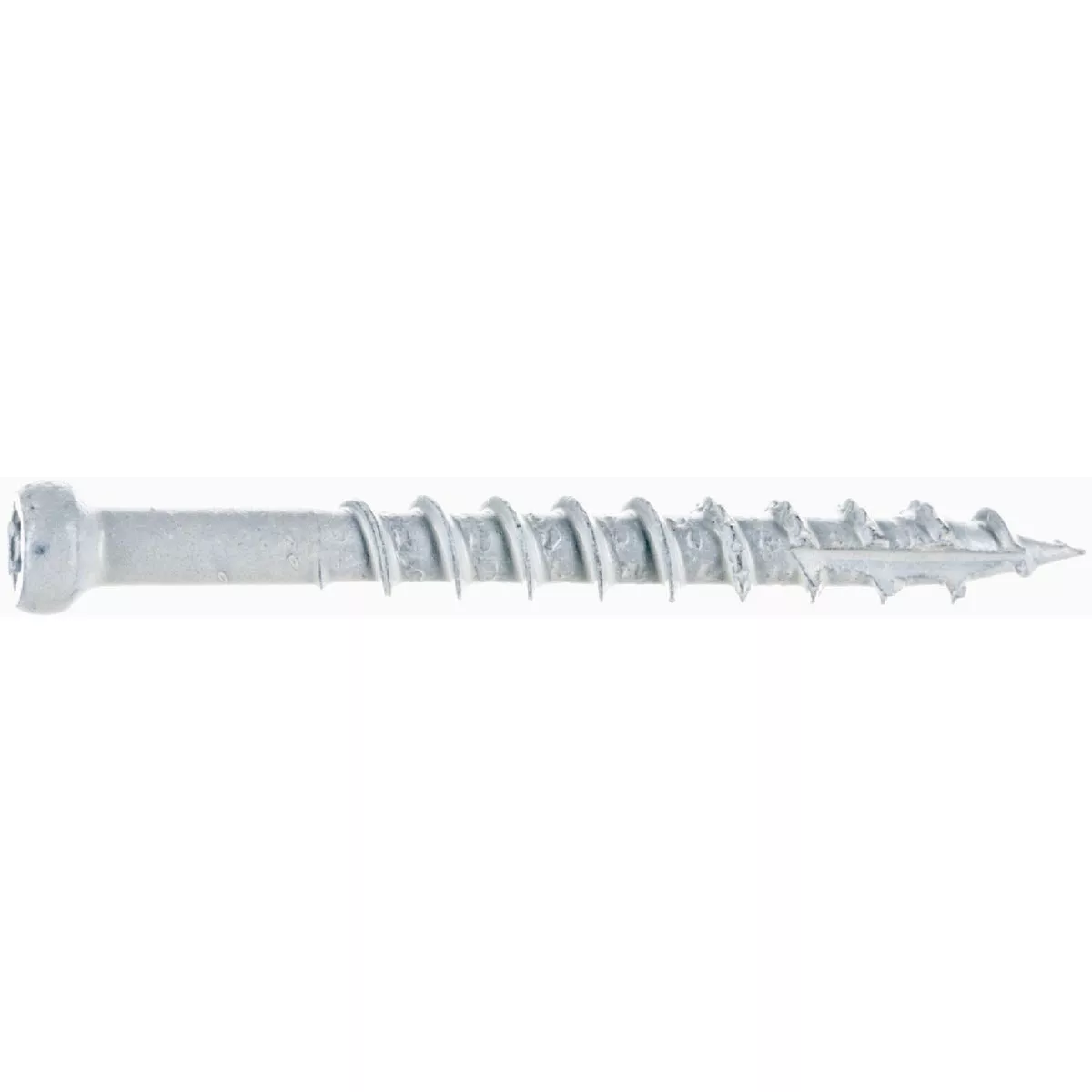 Midwest Fastener #8 x 1-5/8 In. White XL1500 Coated Steel Star Drive Trim Head Saberdrive Deck Screws