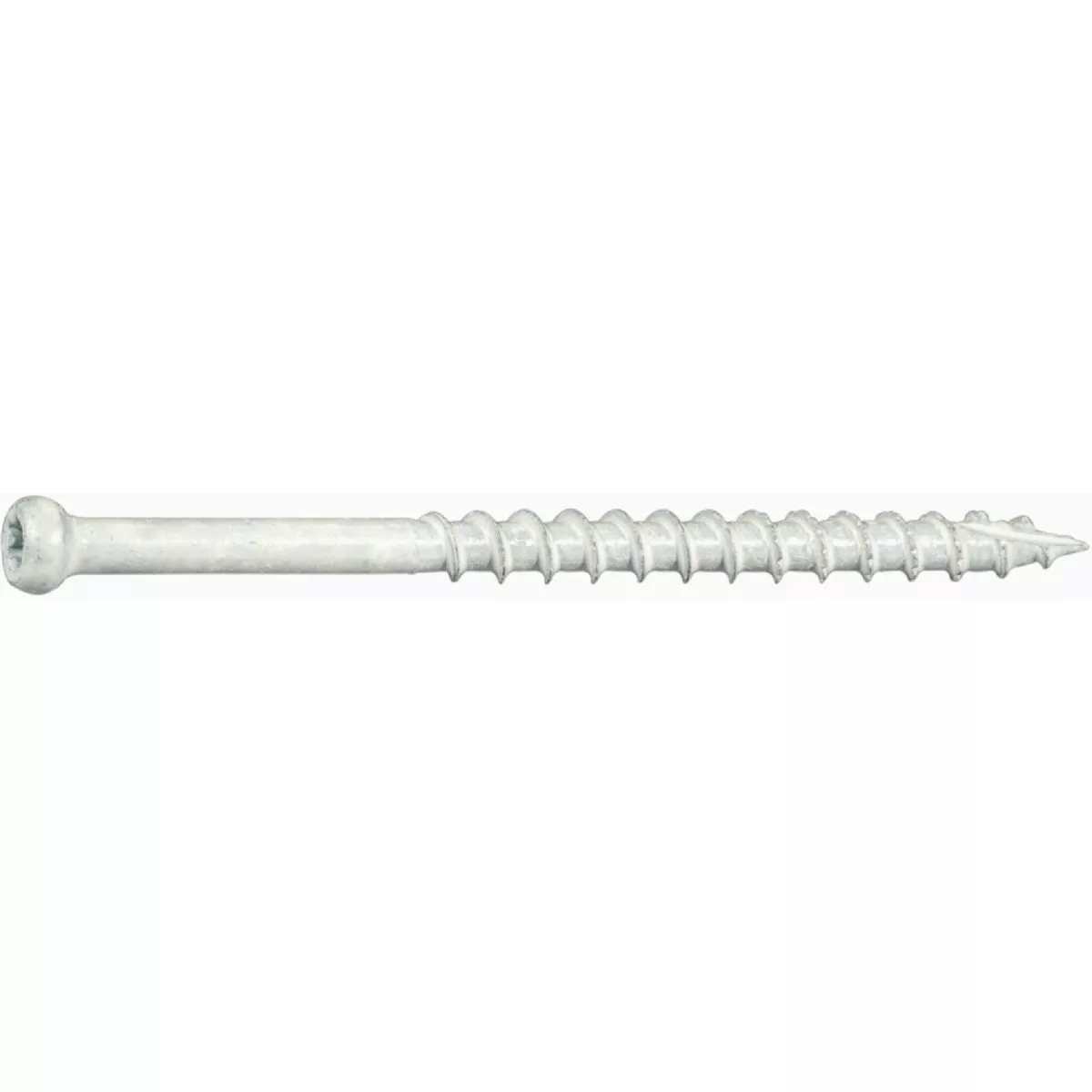 Midwest Fastener #8 x 2-1/2 In. White XL1500 Coated Steel Star Drive Trim Head Saberdrive Deck Screws