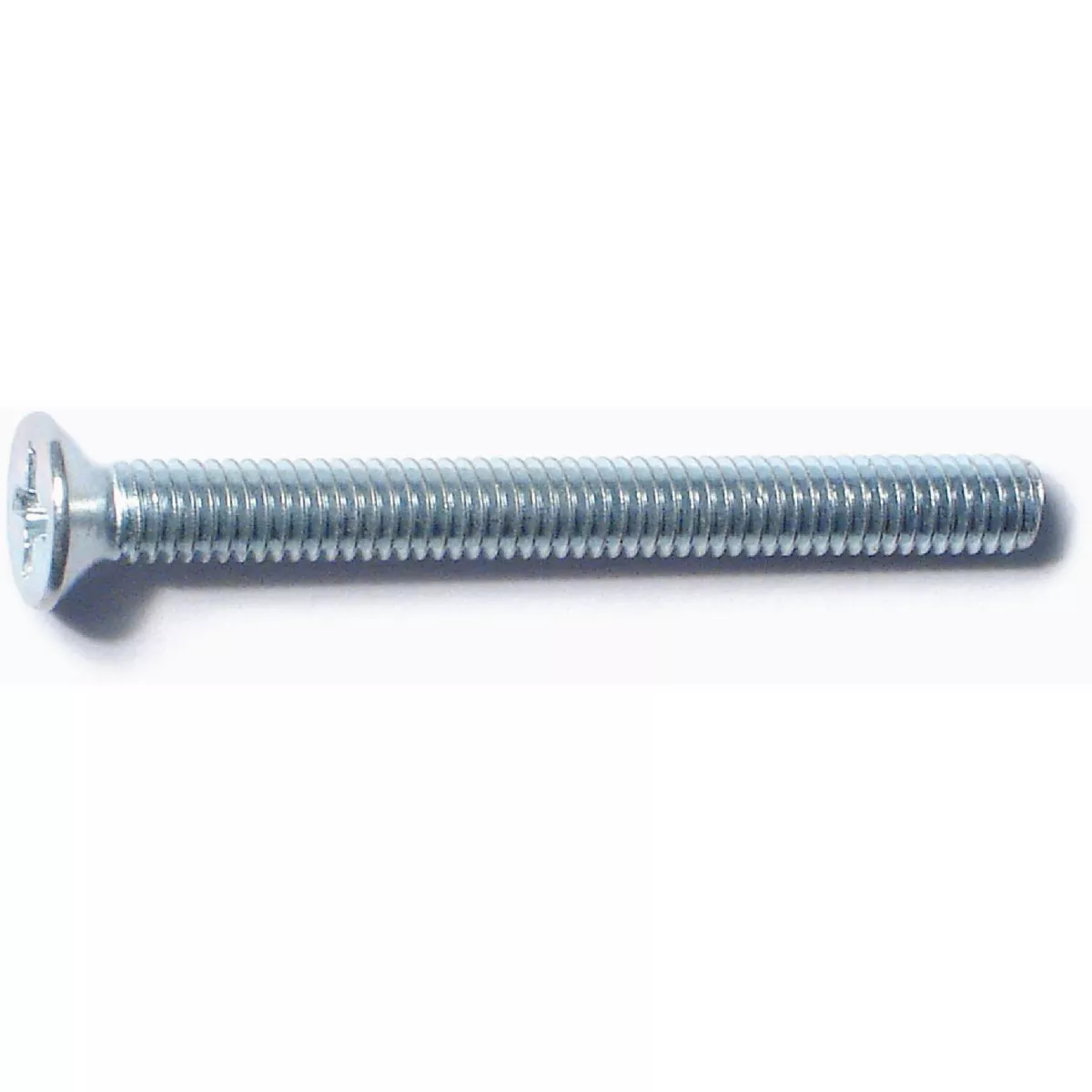 Midwest Fastener 4mm-0.7 x 40mm Zinc Plated Class 4.8 Steel Coarse Thread Phillips Flat Head Machine Screws (50 Ct.)-