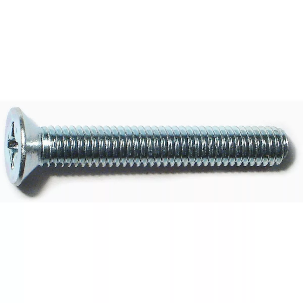Midwest Fastener 6mm-1.0 x 40mm Zinc Plated Class 4.8 Steel Coarse Thread Phillips Flat Head Machine Screws