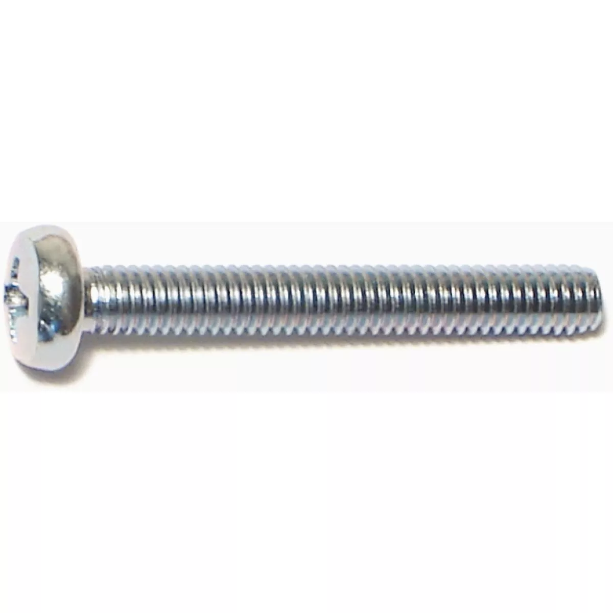 Midwest Fastener 4mm-0.7 x 30mm Zinc Plated Class 4.8 Steel Coarse Thread Phillips Pan Head Machine Screws (50 Ct.)-
