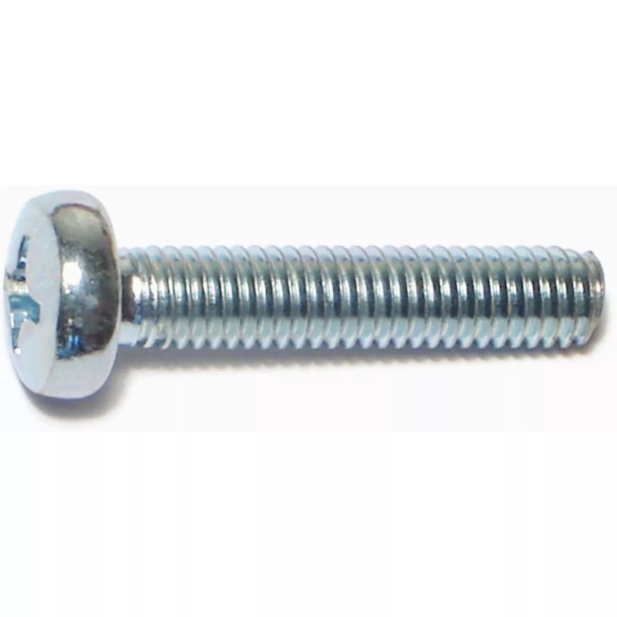 Midwest Fastener 6mm-1.0 x 30mm Zinc Plated Class 4.8 Steel Coarse Thread Phillips Pan Head Machine Screws (50 Ct.)