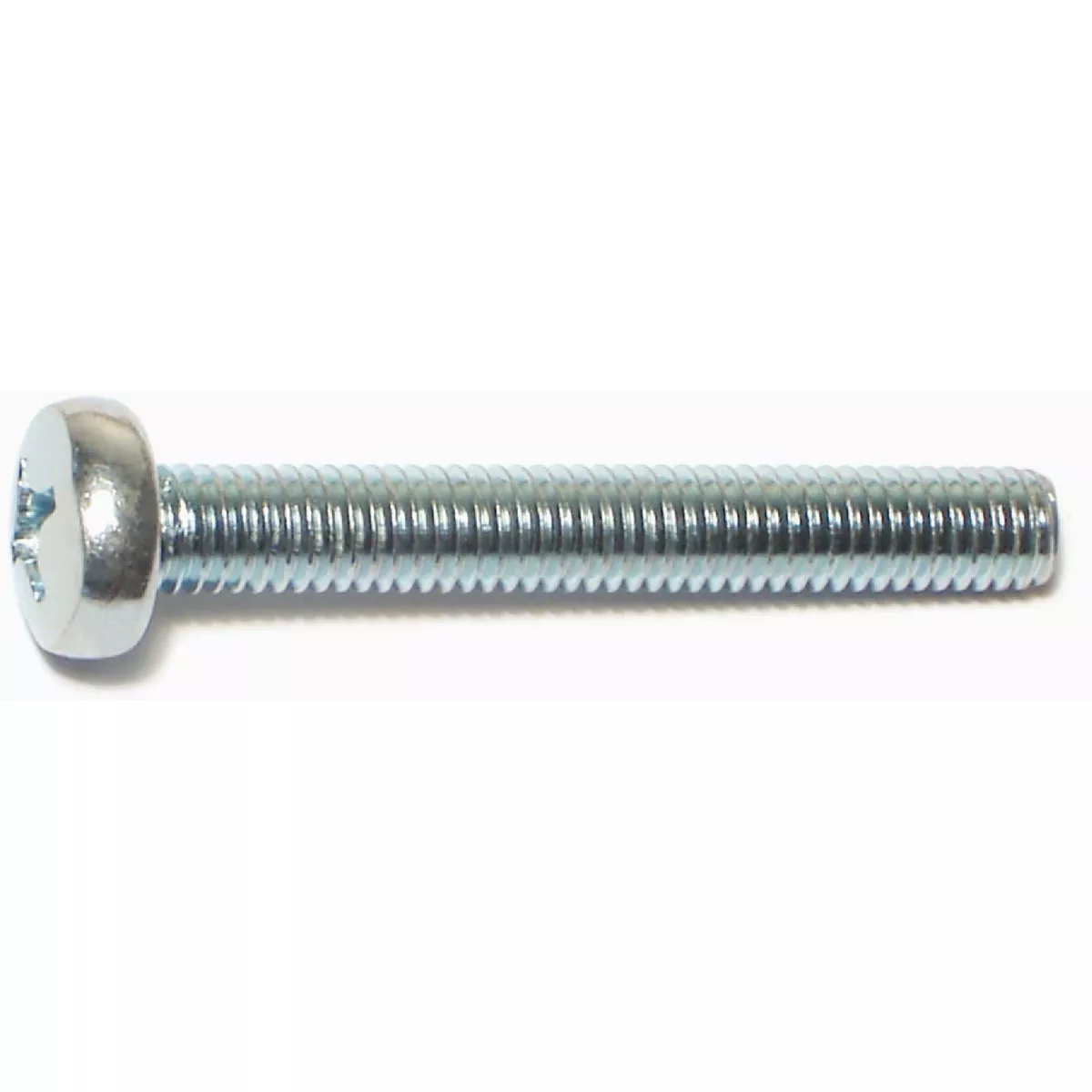 Midwest Fastener 6mm-1.0 x 45mm Zinc Plated Class 4.8 Steel Coarse Thread Phillips Pan Head Machine Screws (50 Ct.)